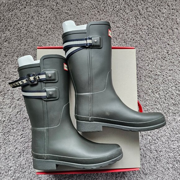 Hunter Refined Webbing boots size 6 in Slate - Picture 6 of 14